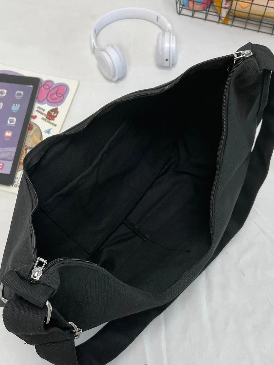 czarna torebka zip