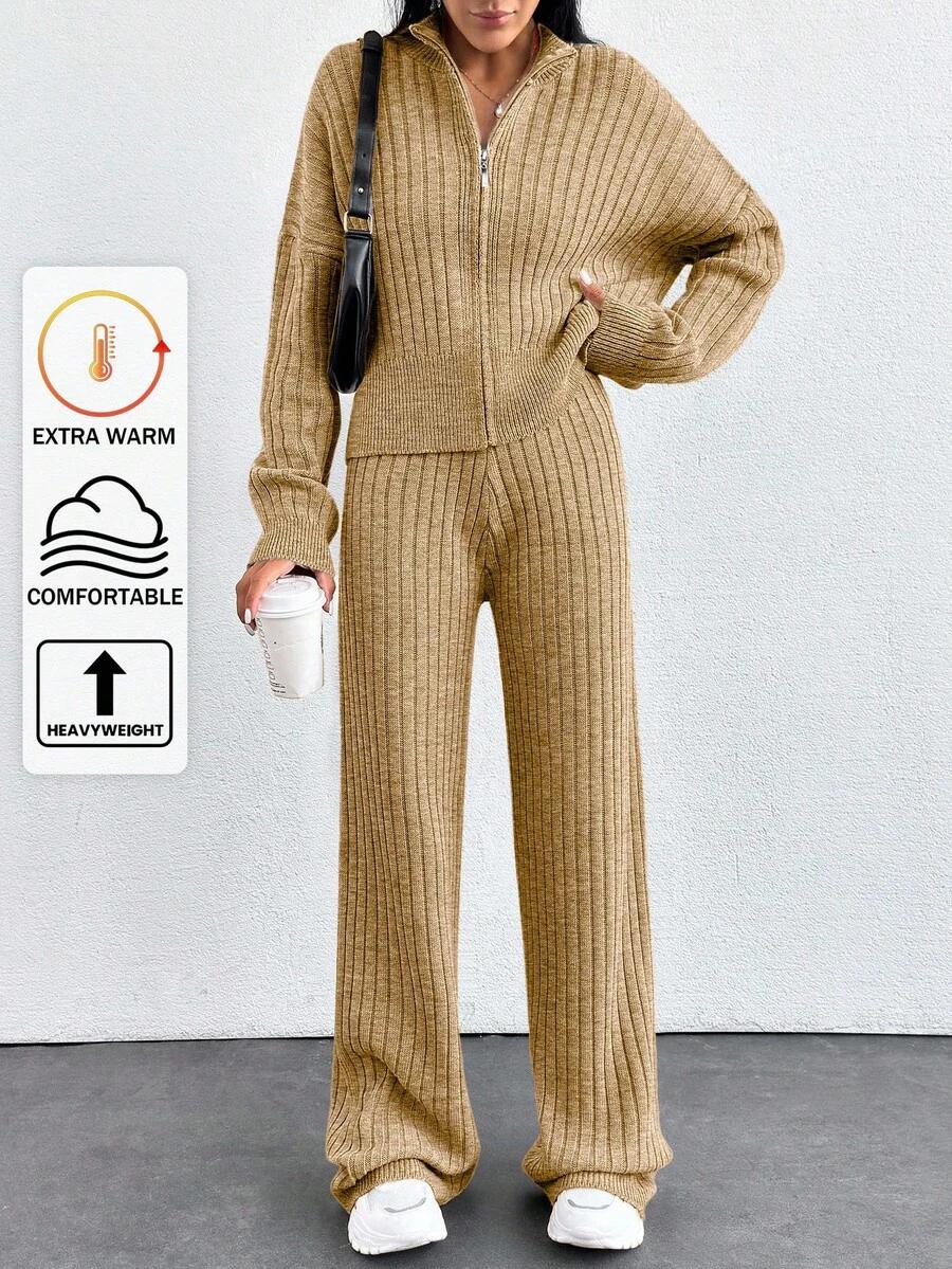 SWETER SPODNIE KOMPLET