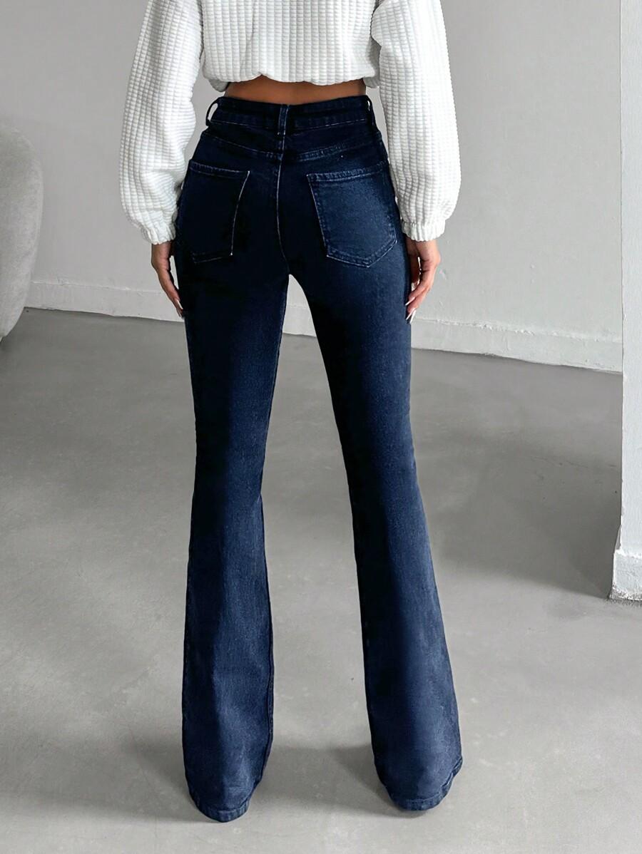 SPODNIE DZWONY JEANS