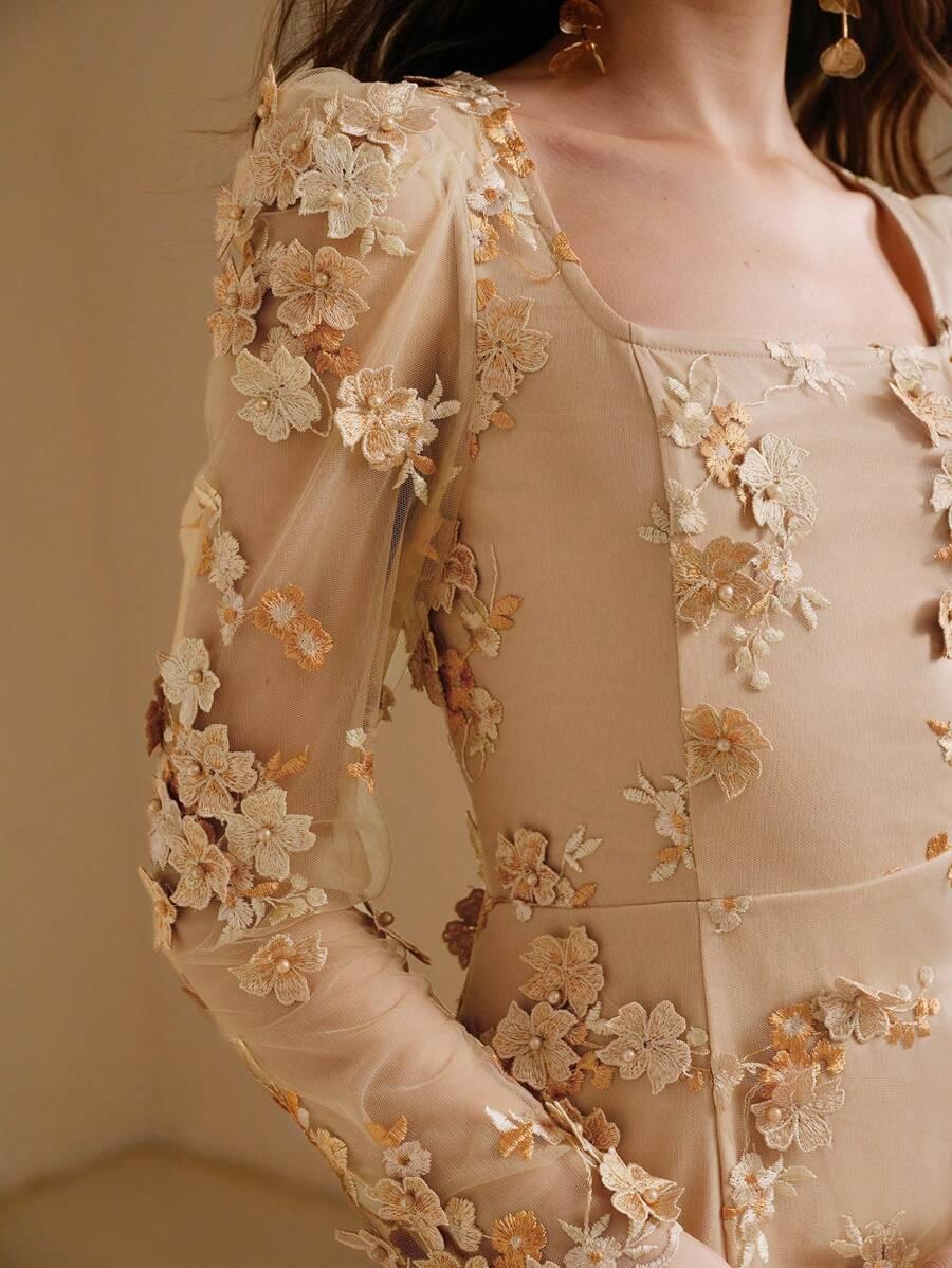 ELEGANCKA KOKTAJLOWA MIDI SUKIENKA