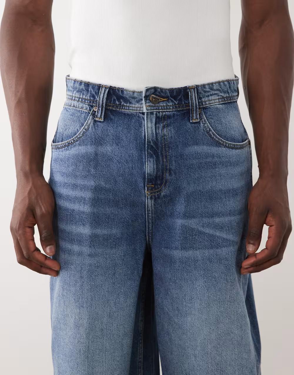 NIEBIESKIE SPODENKI JEANS