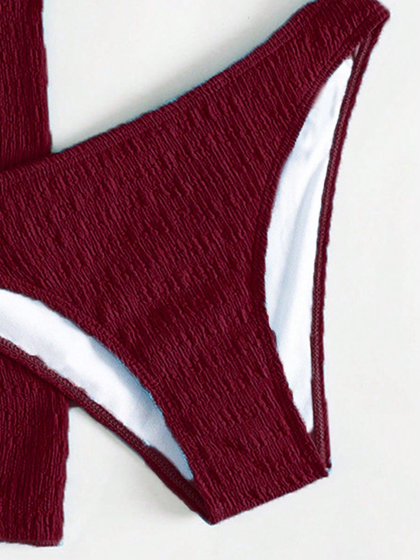 bordowy DÓŁ OD BIKINI