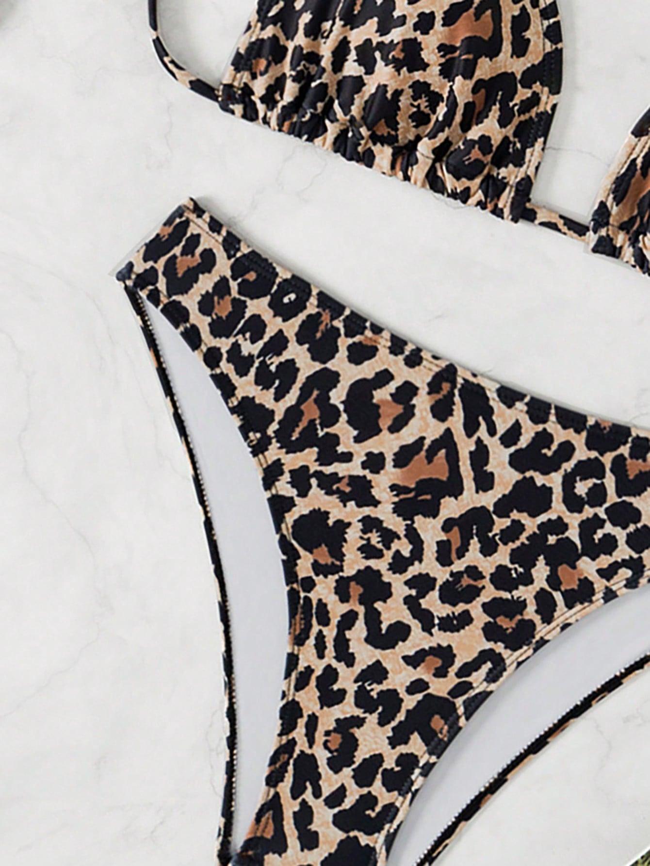 DWUCZĘŚCIOWY STRÓJ KĄPIELOWY ANIMAL PRINT