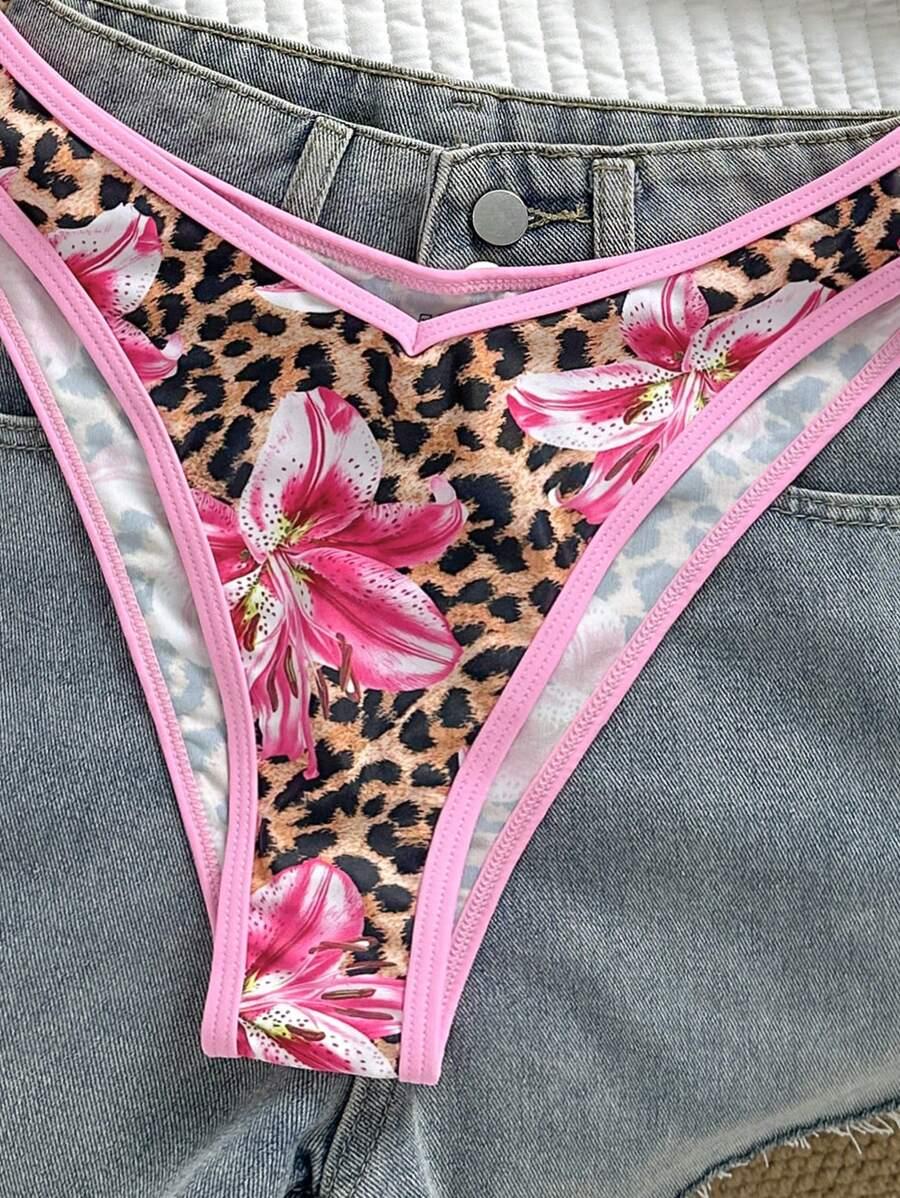 STRÓJ KĄPIELOWY DWUCZĘŚCIOWY  ANIMAL PRINT