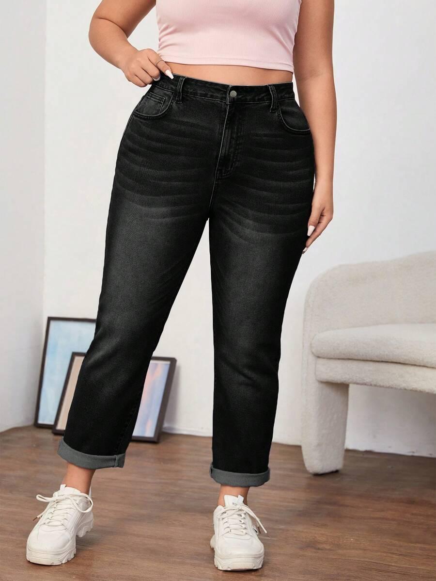 czarne spodnie jeans
