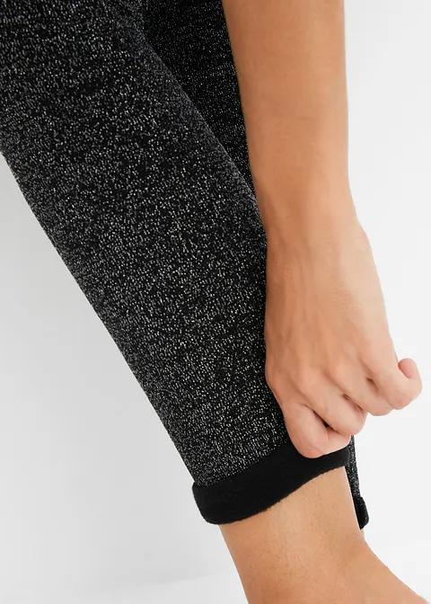 LEGGINSY Z POŁYSKUJĄCEGO MATERIAŁU 