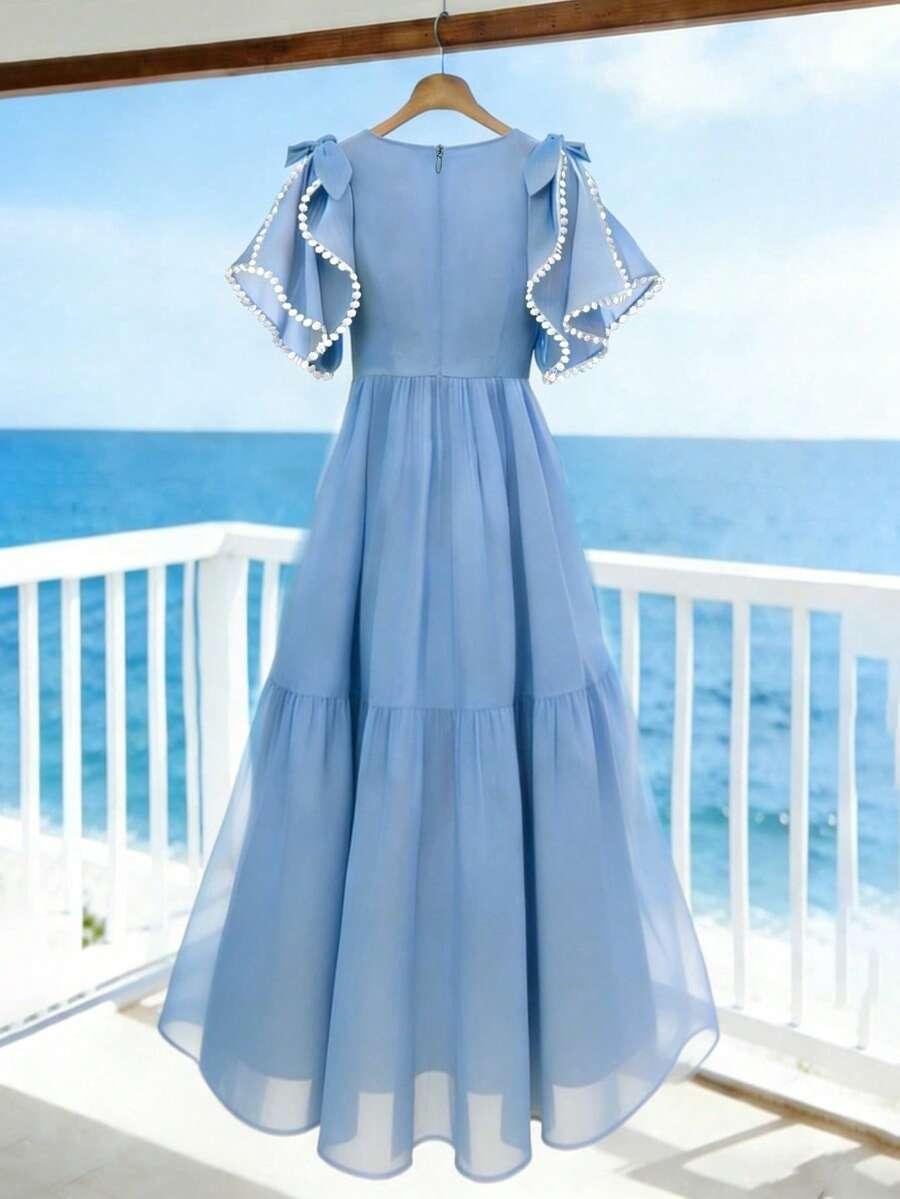 maxi sukienka v-neck