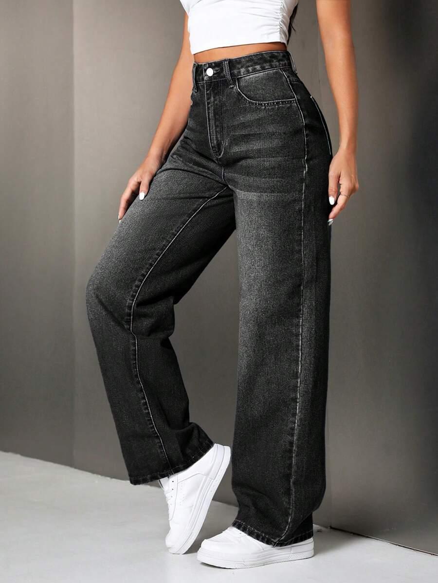 proste spodnie jeans