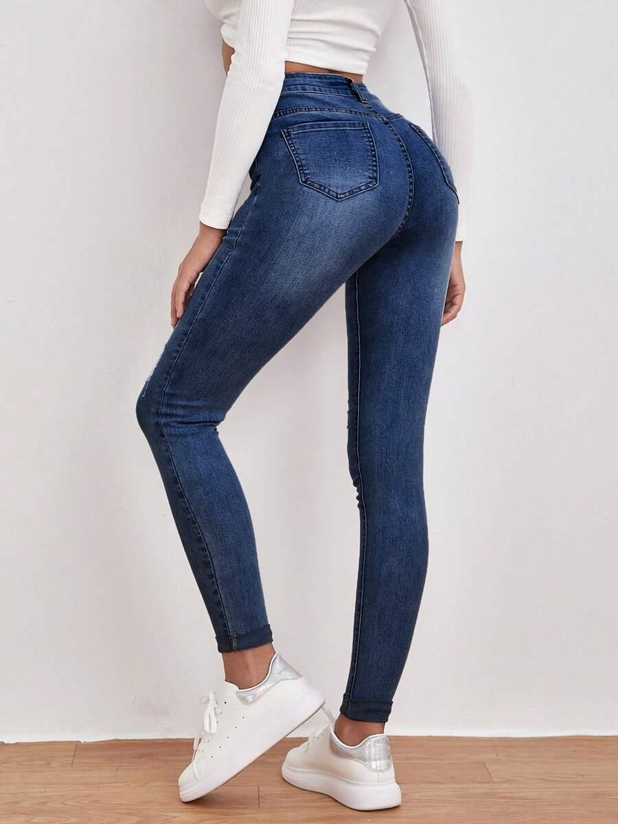 NIEBIESKIE SPODNIE JEANS