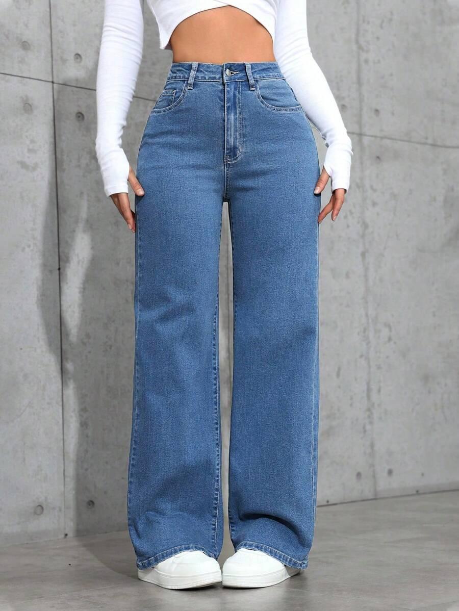 NIEBIESKIE SPODNIE JEANS 