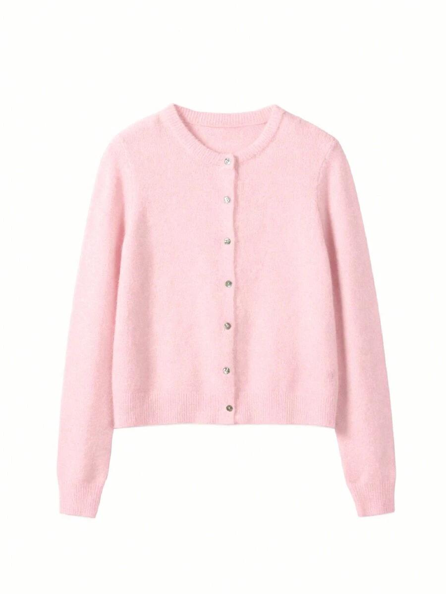 RÓŻOWY SWETER KARDIGAN 