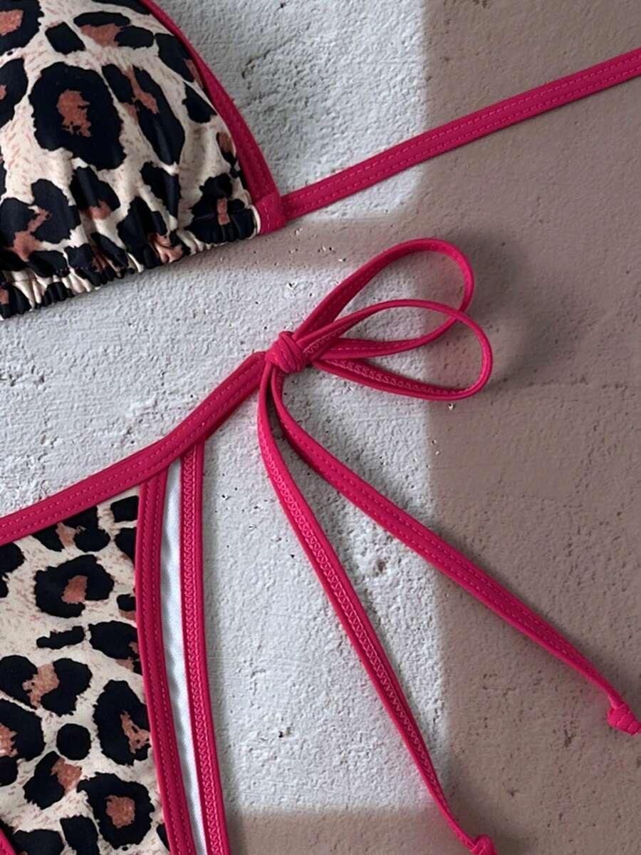 góra od bikini animal print