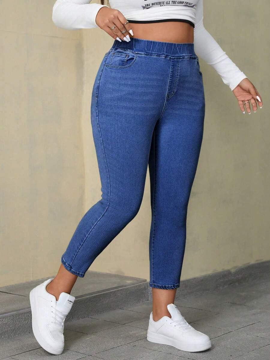NIEBIESKIE SPODNIE JEANS