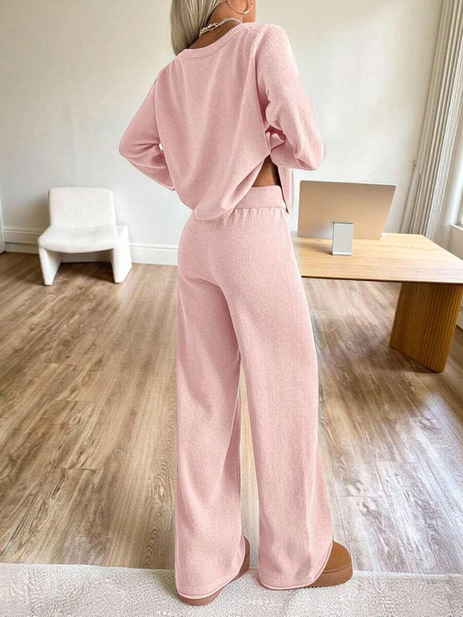 SWETER SPODNIE KOMPLET 