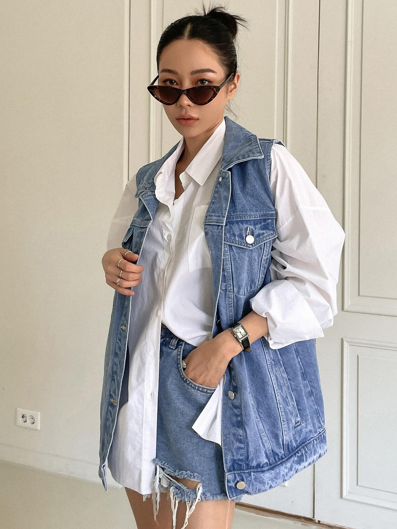 KAMIZELKA OVERSIZE JEANS