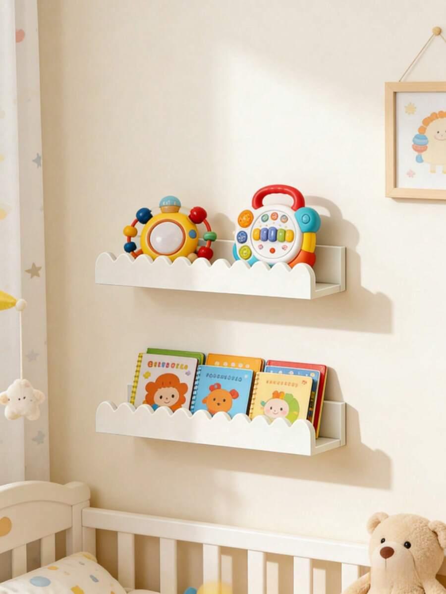 biała półka na ścianę 2-pack