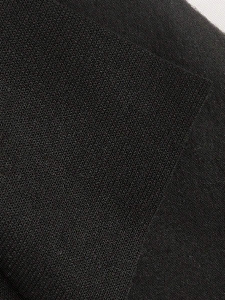 czarna bluza v-neck