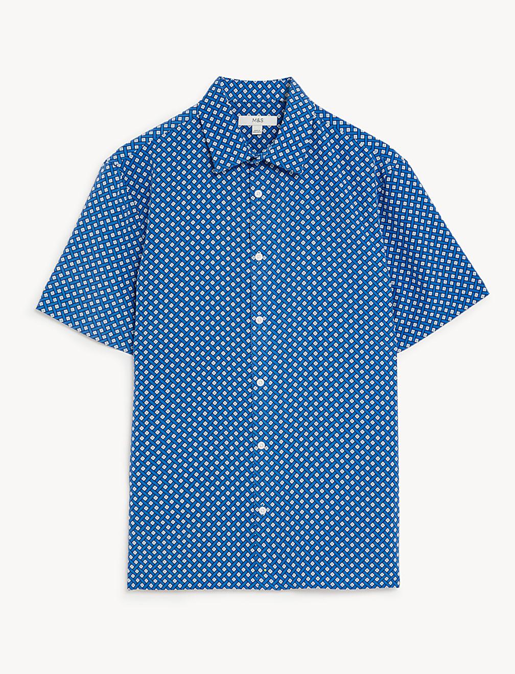 KOSZULA KRÓTKI RĘKAW PRINT T25-6003M-E4