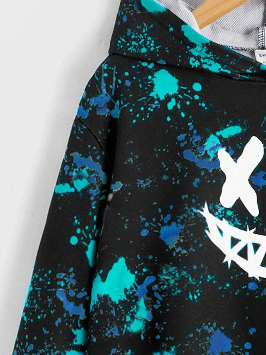 Bluza z kapturem nadruk 