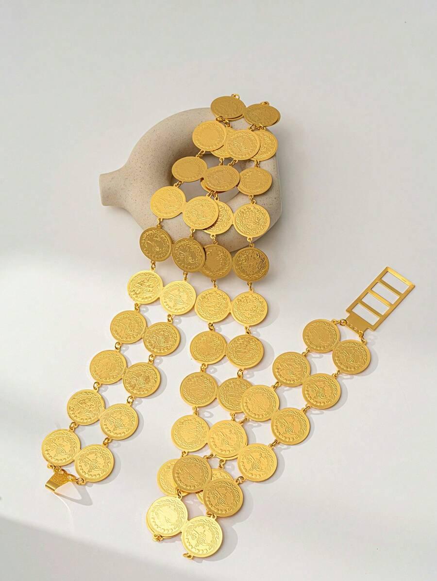 złoty pas ozdobny kostium