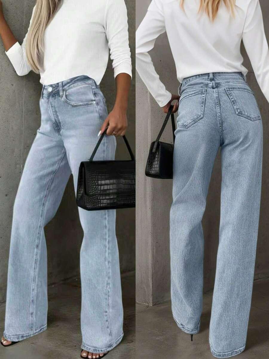 NIEBIESKIE SPODNIE JEANS