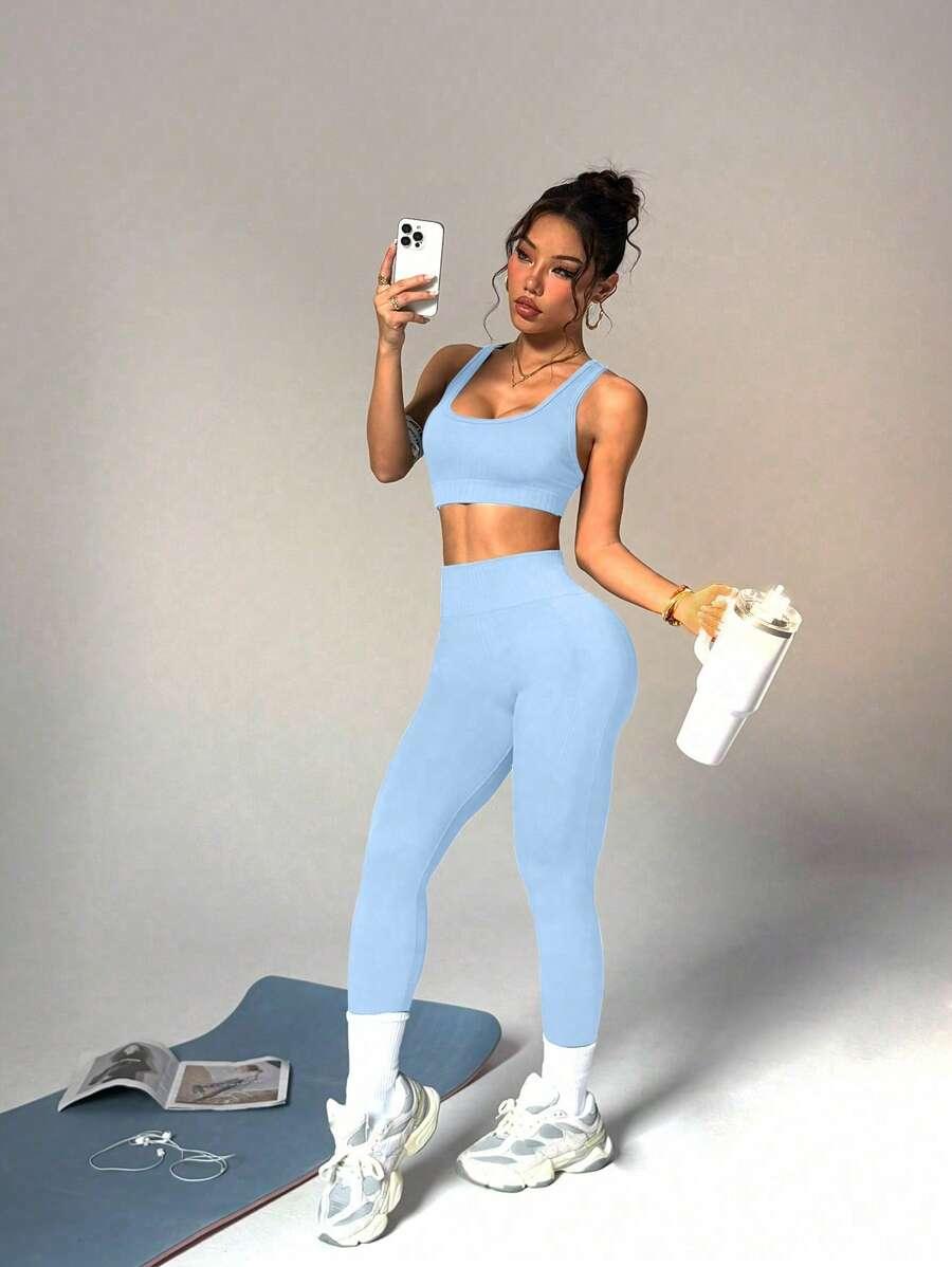 NIEBIESKI TOP basic