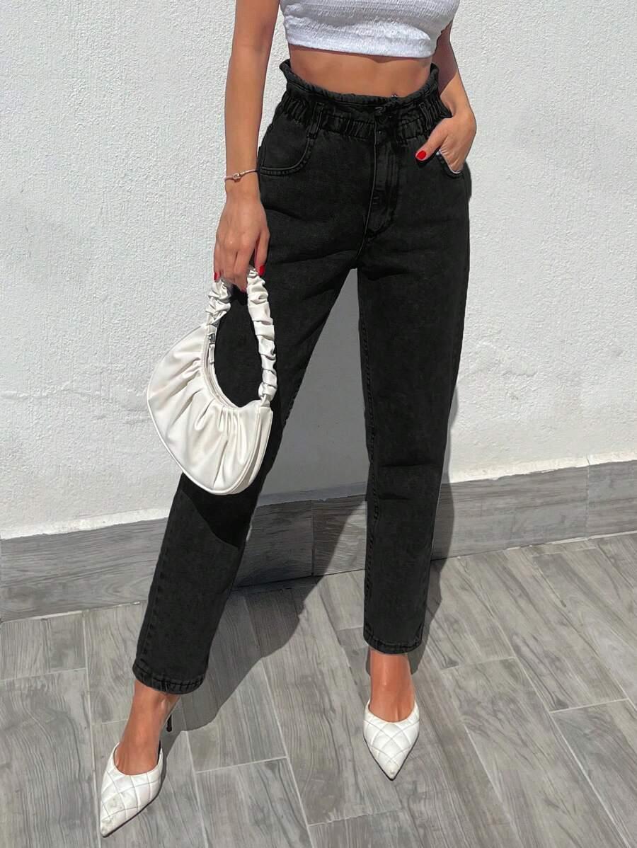 SPODNIE JEANS MUM FIT
