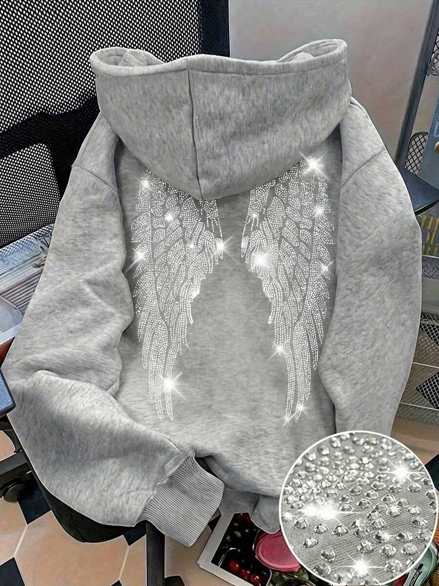 szara bluza zdobienie 