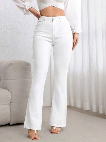 białe spodnie jeans