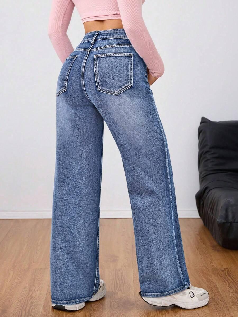 NIEBIESKIE SPODNIE JEANS