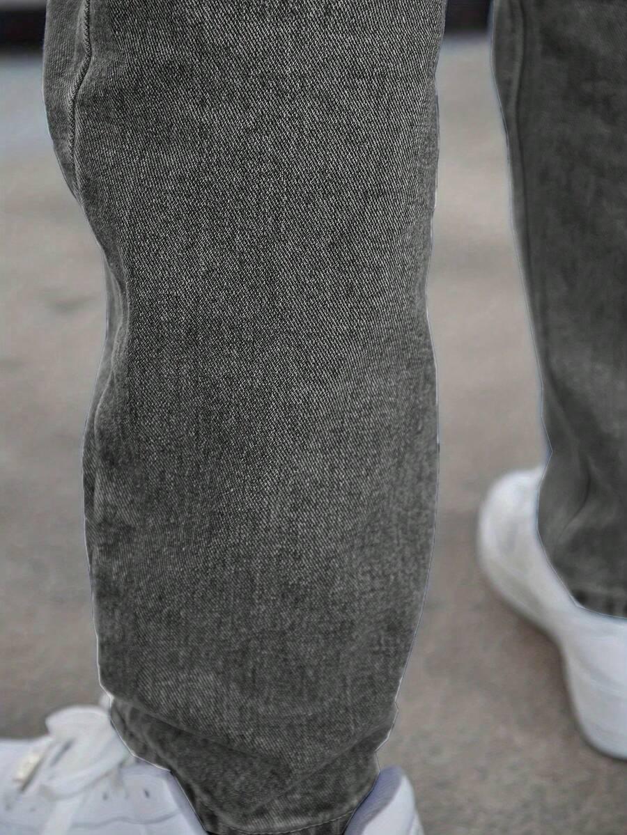 szare spodnie jeans