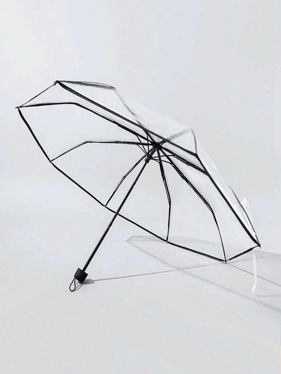 przezroczysty parasol składany 