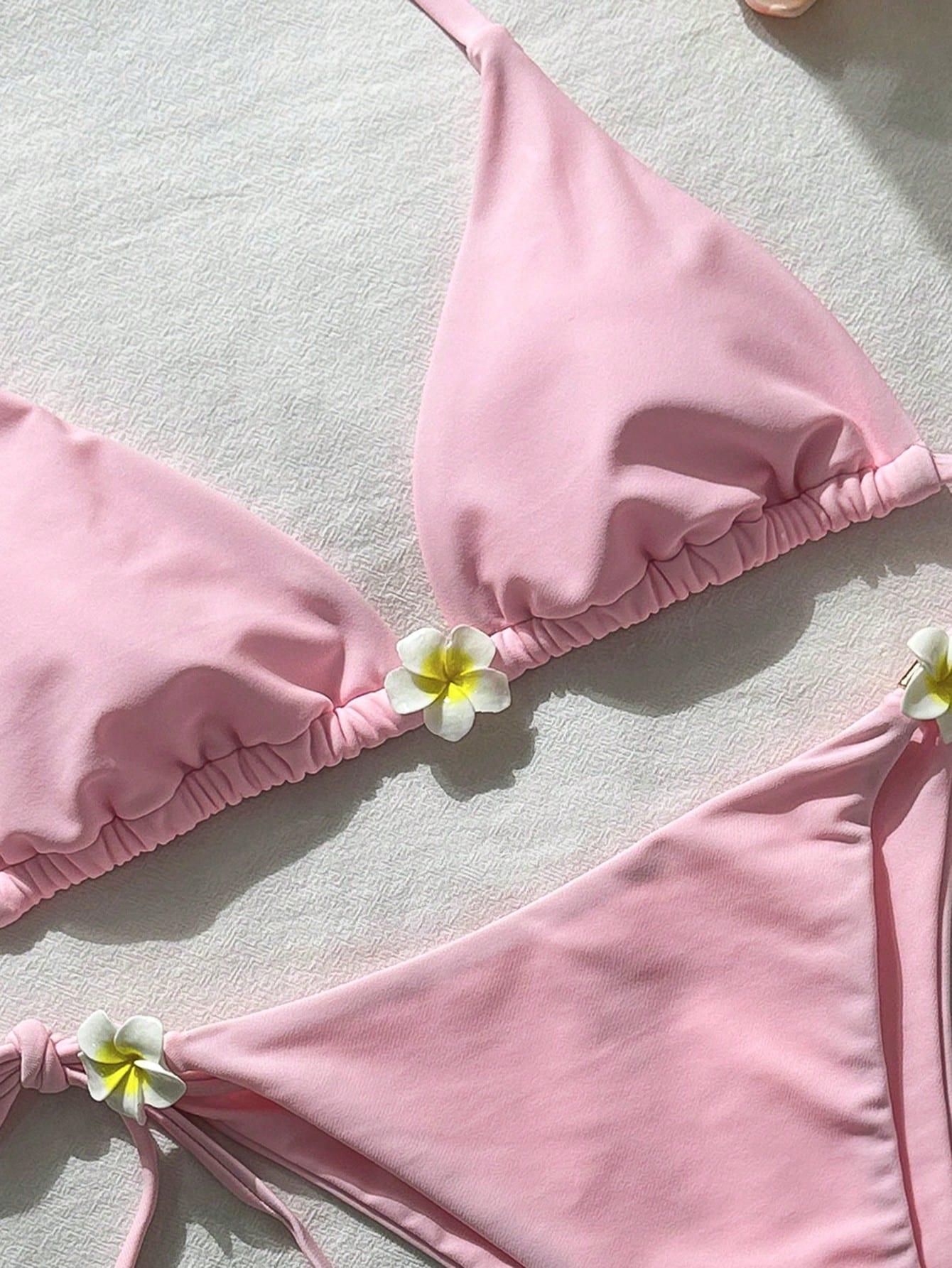 RÓŻOWE BIKINI KOMPLET