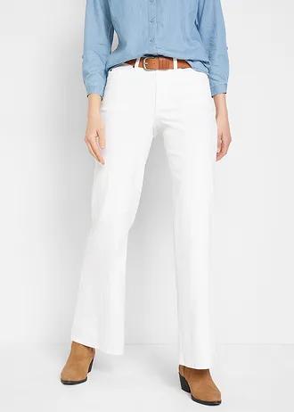 BIAŁE SPODNIE JEANS