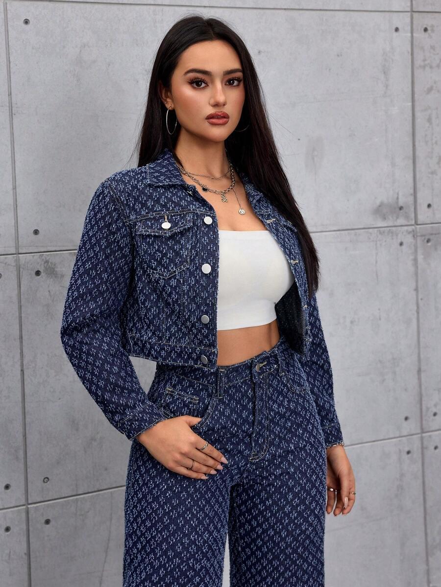 granatowa kurtka jeans 