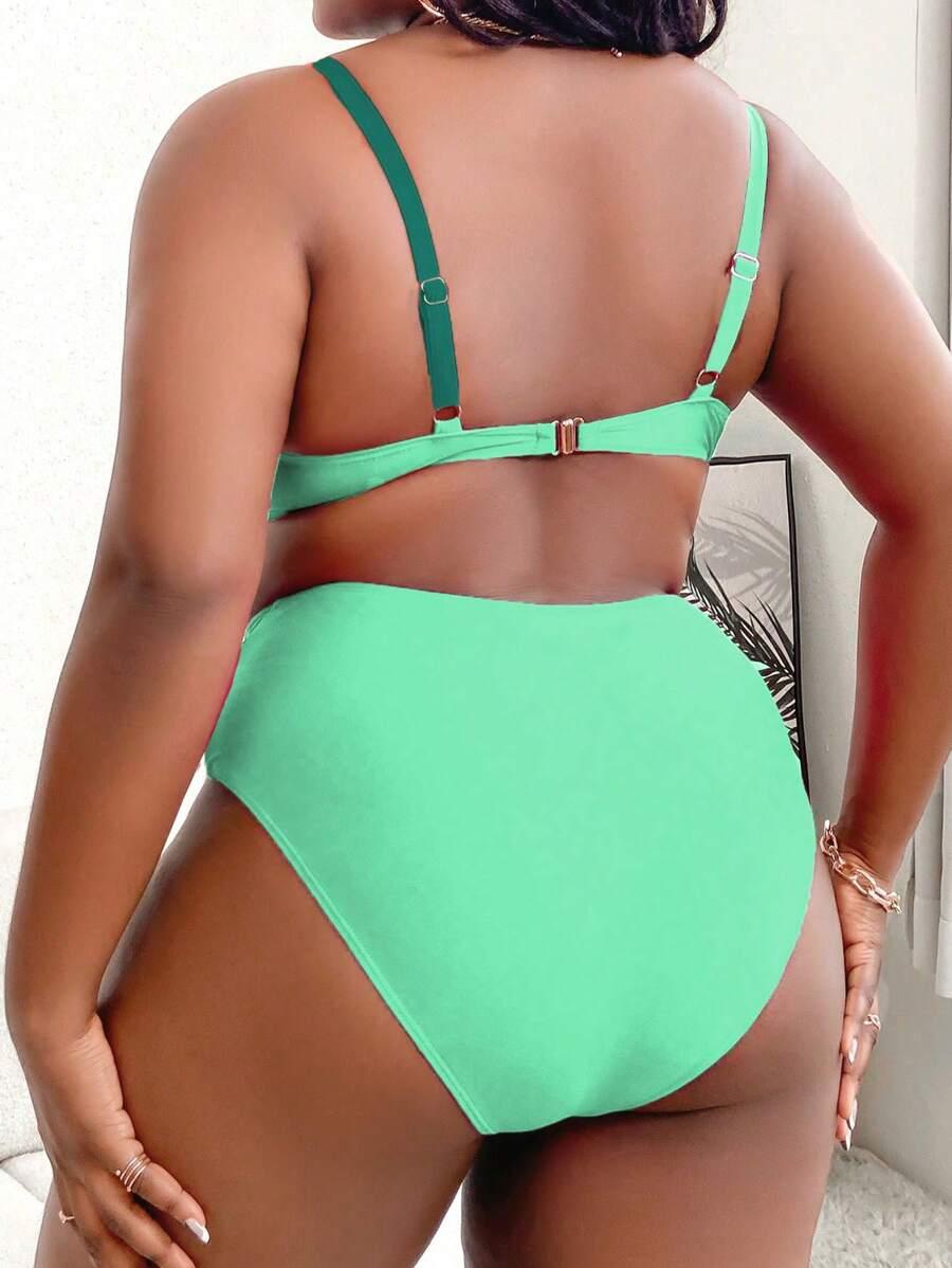 zielony komplet bikini
