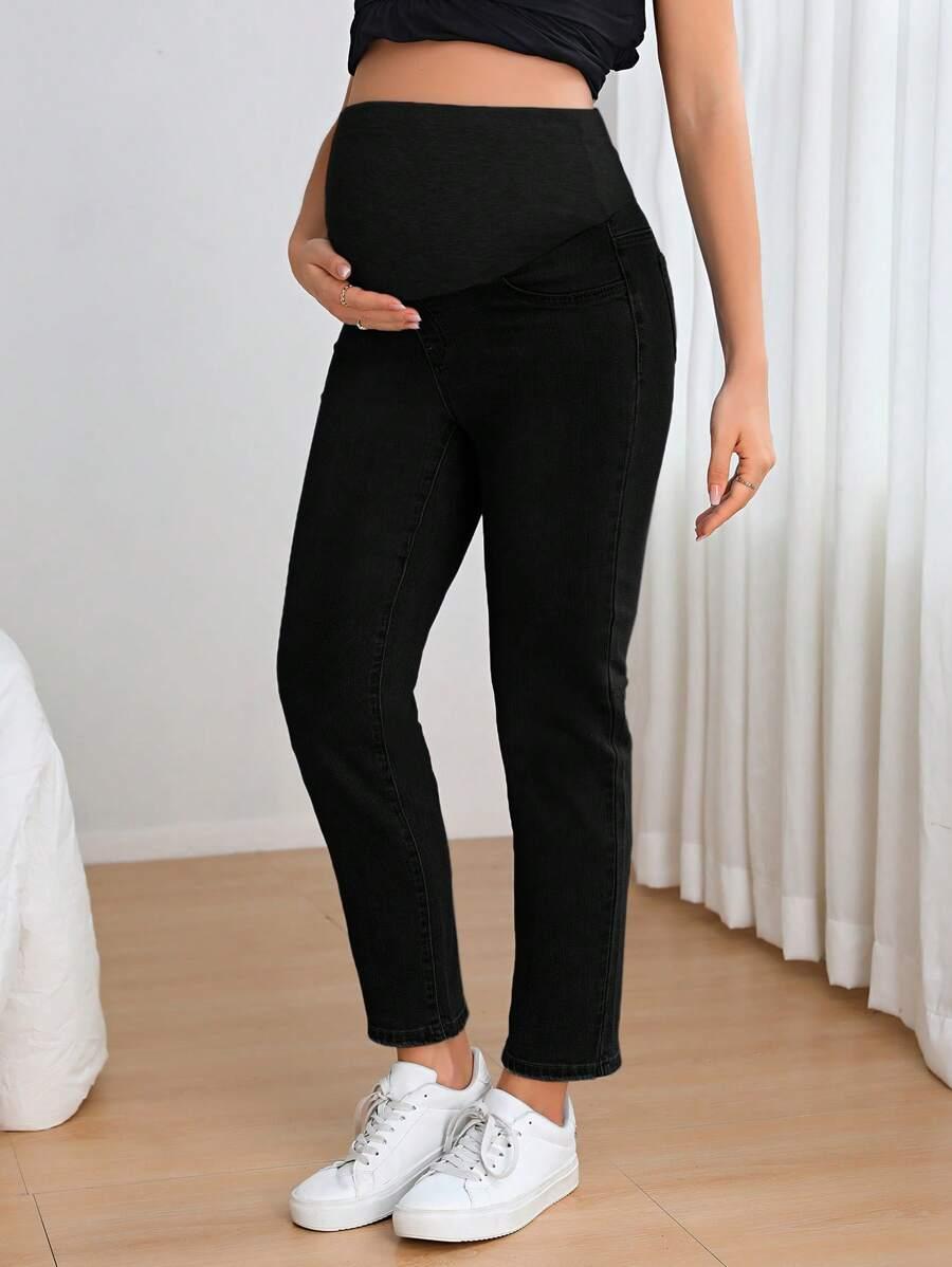 CZARNE SPODNIE JEANS