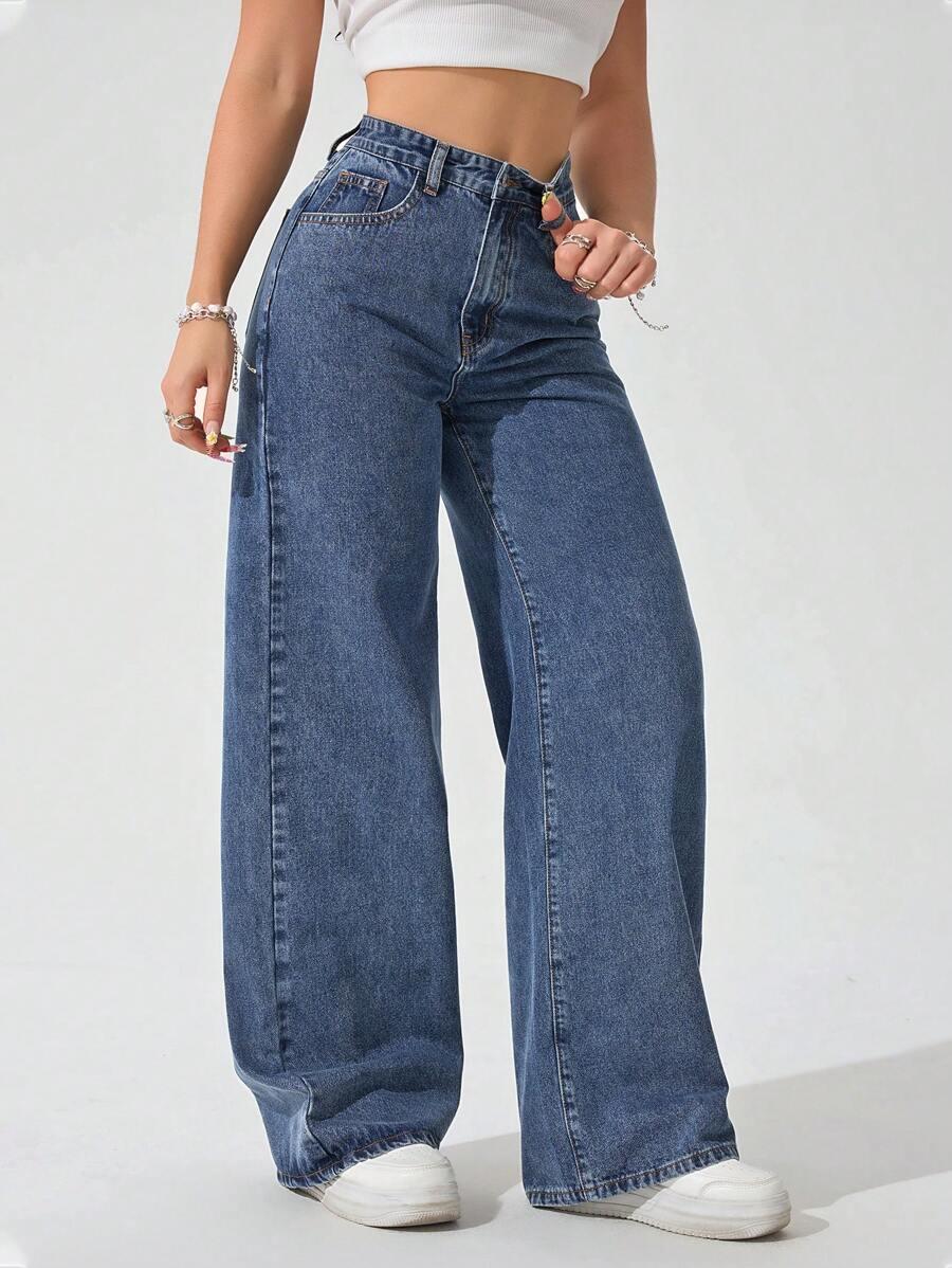 NIEBIESKIE SPODNIE JEANS 