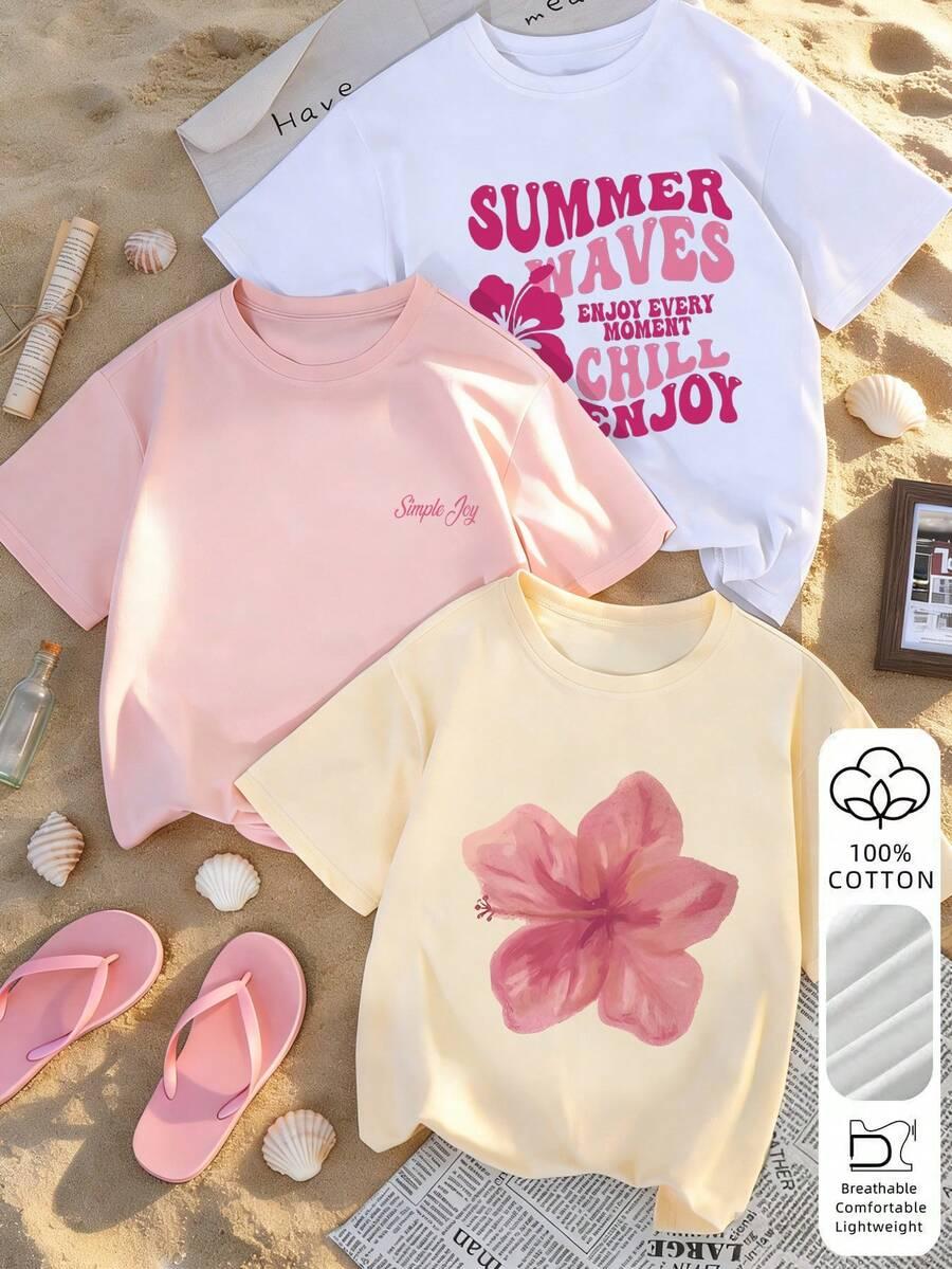 LUŹNY T-SHIRT 3-PACK