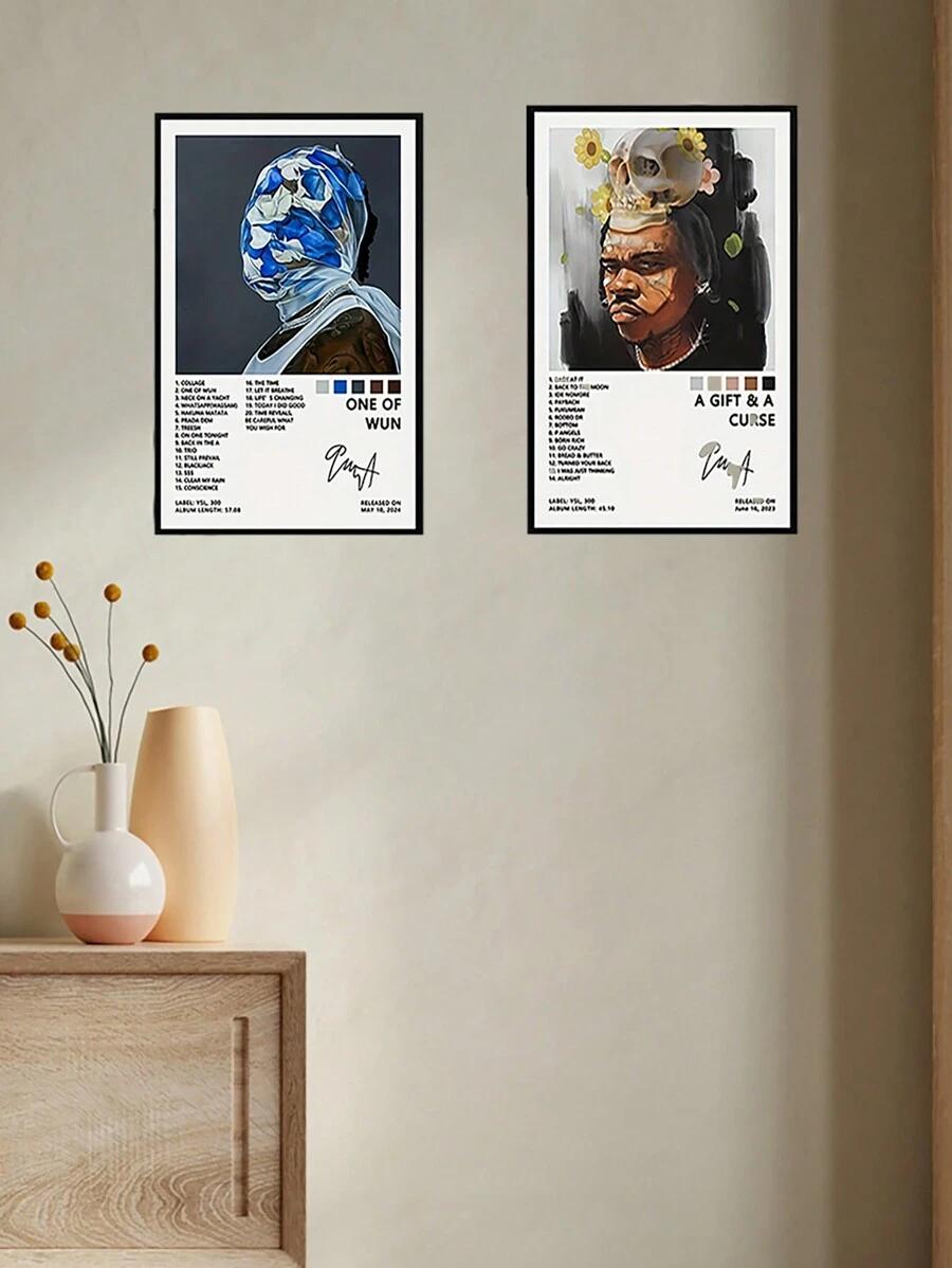 plakat na płótnie wzór 2-pack