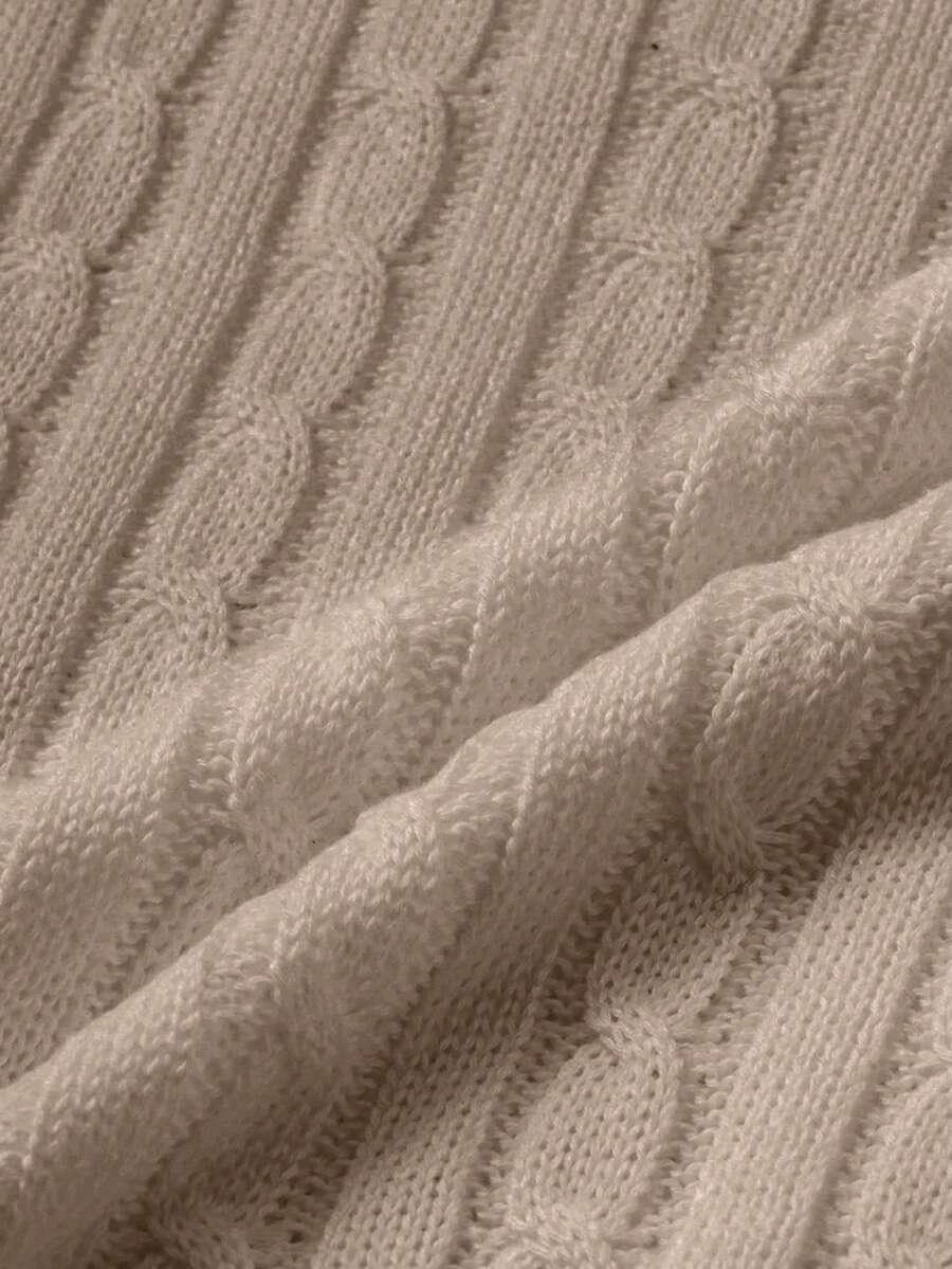 beżowy sweter krótki rękaw