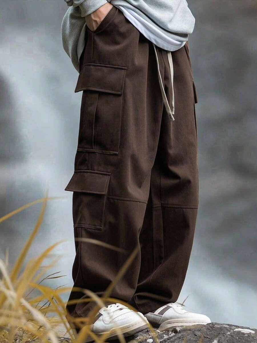BRĄZOWE SPODNIE BOJÓWKI