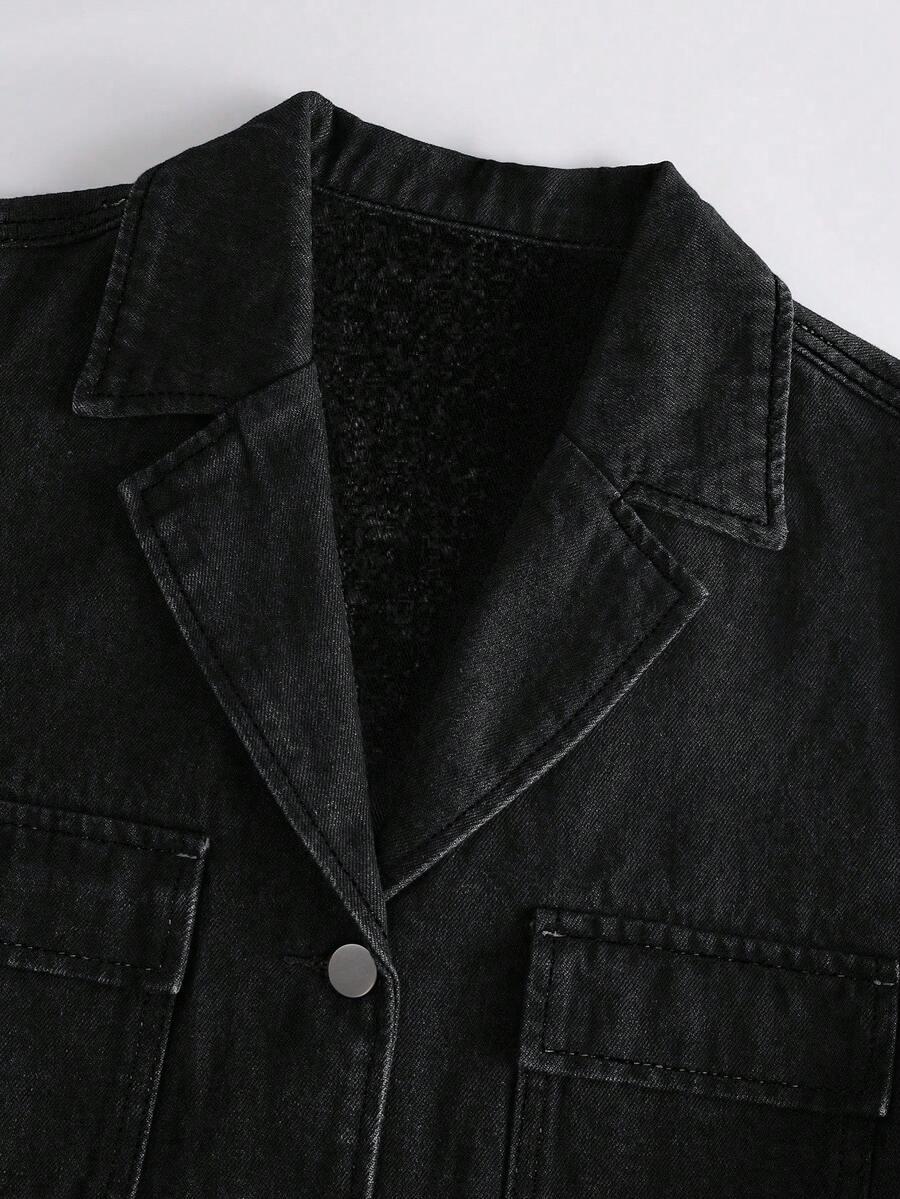 czarna kurtka jeans