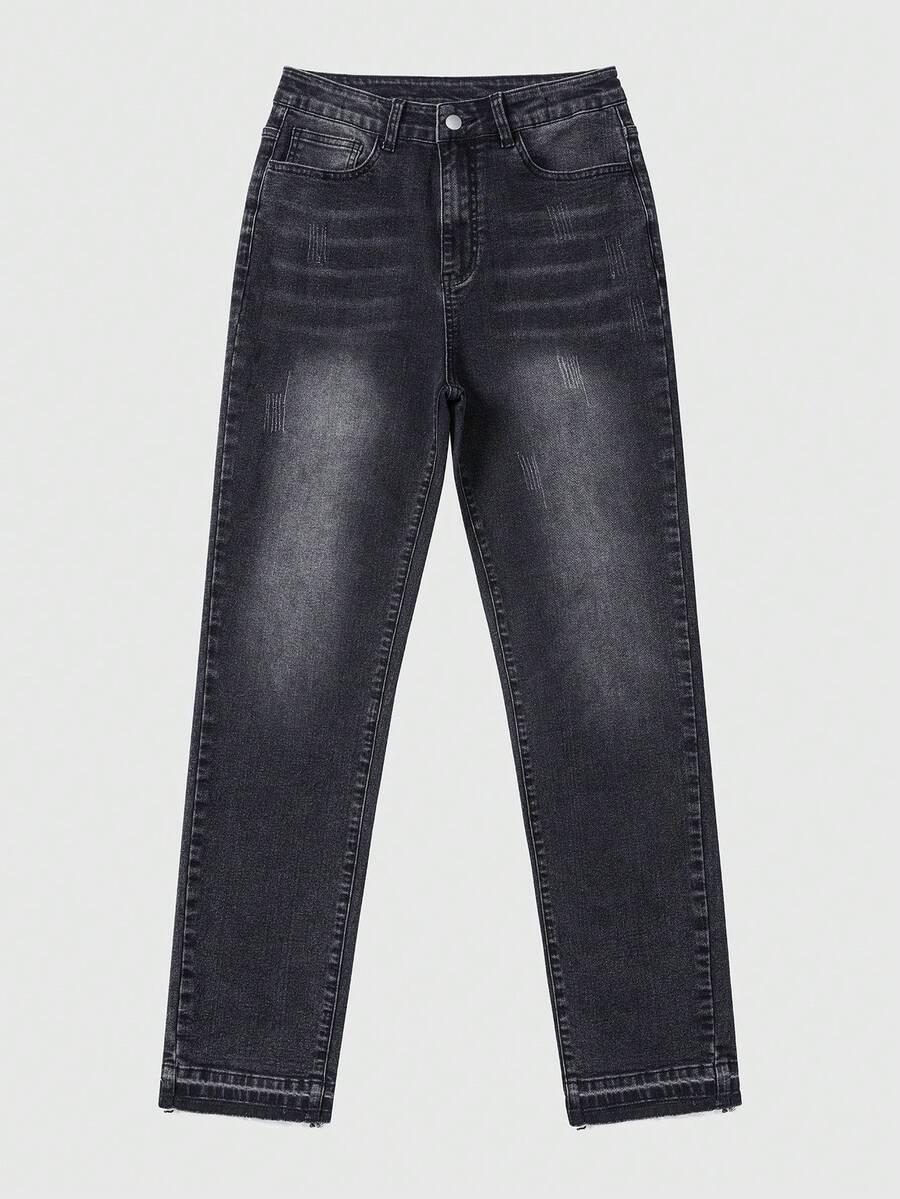 czarne spodnie jeans