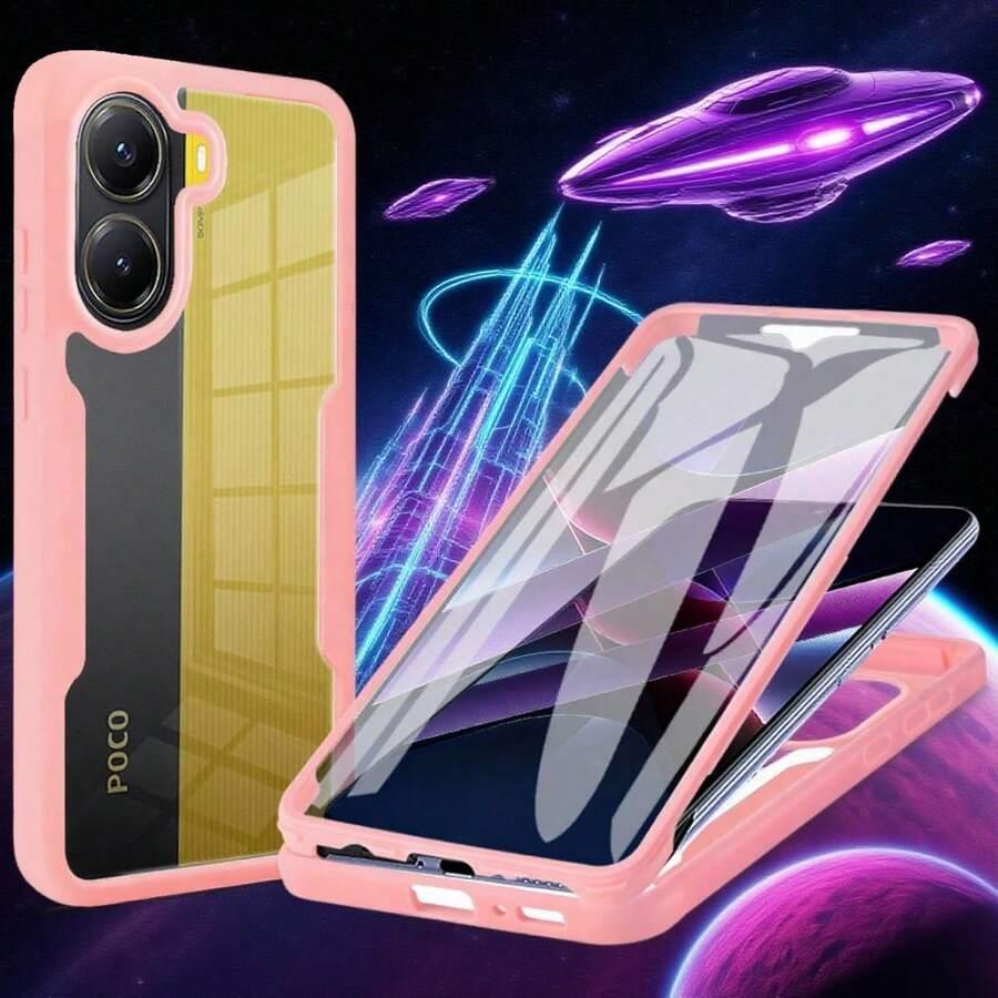 RÓŻOWE ETUI RAMKA NA XIAOMI REDMI NOTE 14 5G