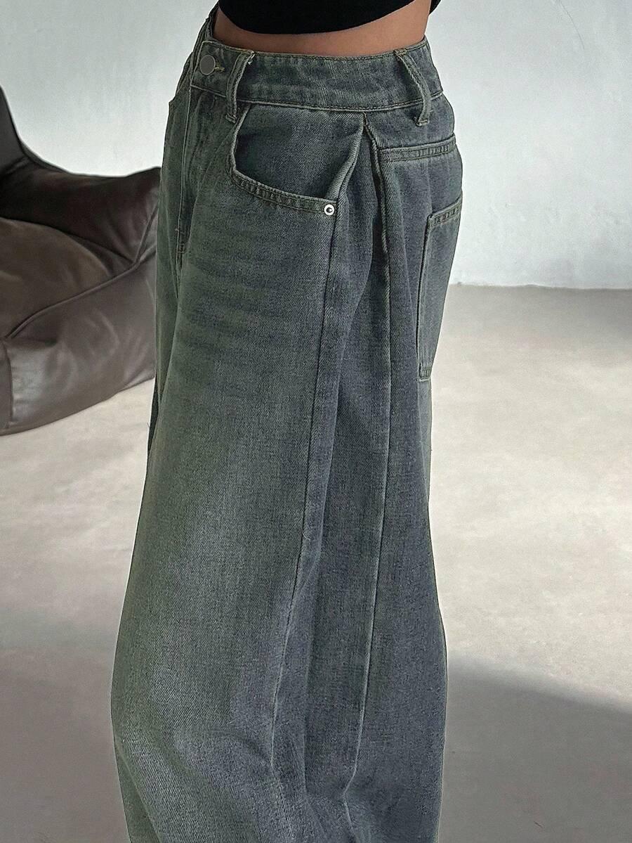 SPODNIE JEANS SZEROKIE NOGAWKI