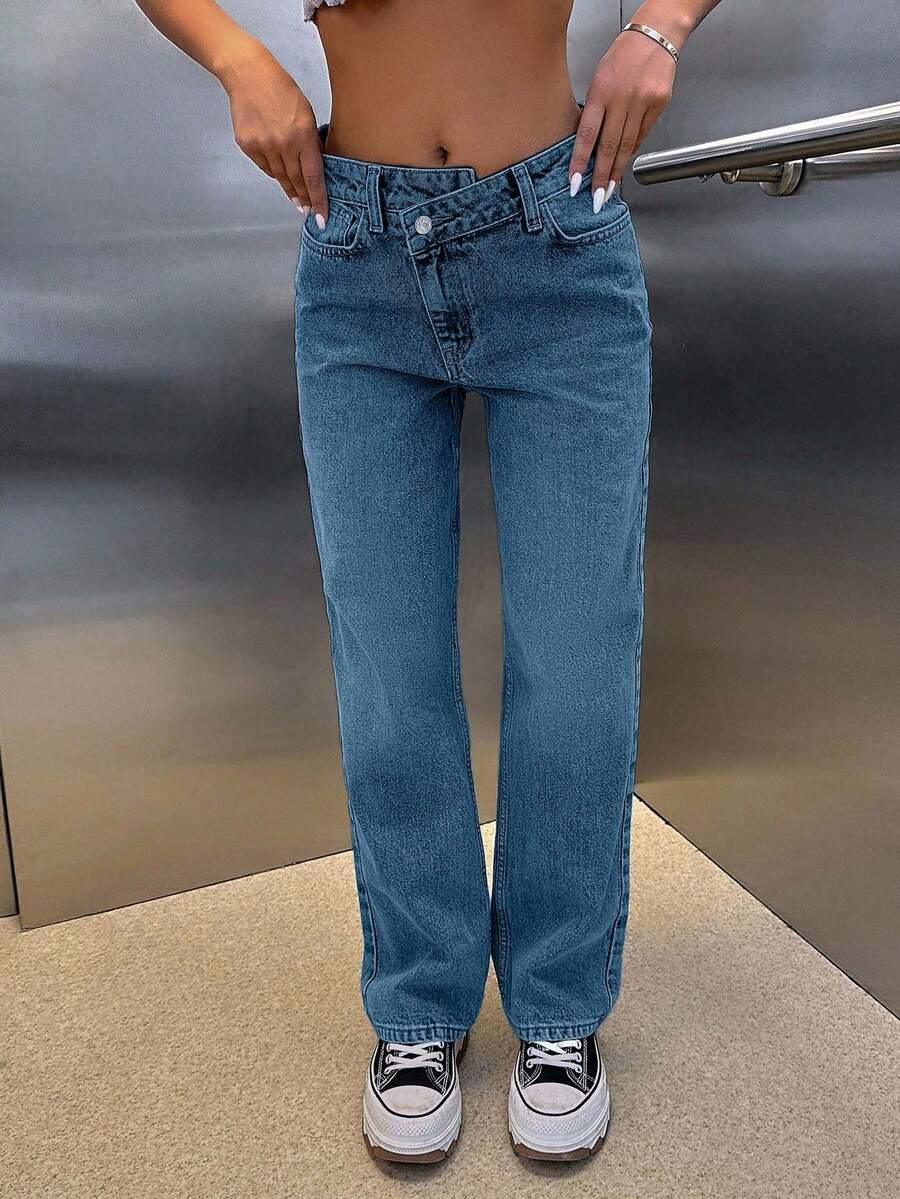 NIEBIESKIE SPODNIE JEANS