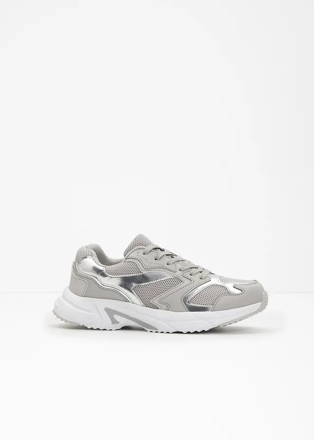 SNEAKERSY CHUNKY Z METALICZNĄ WSTAWKĄ