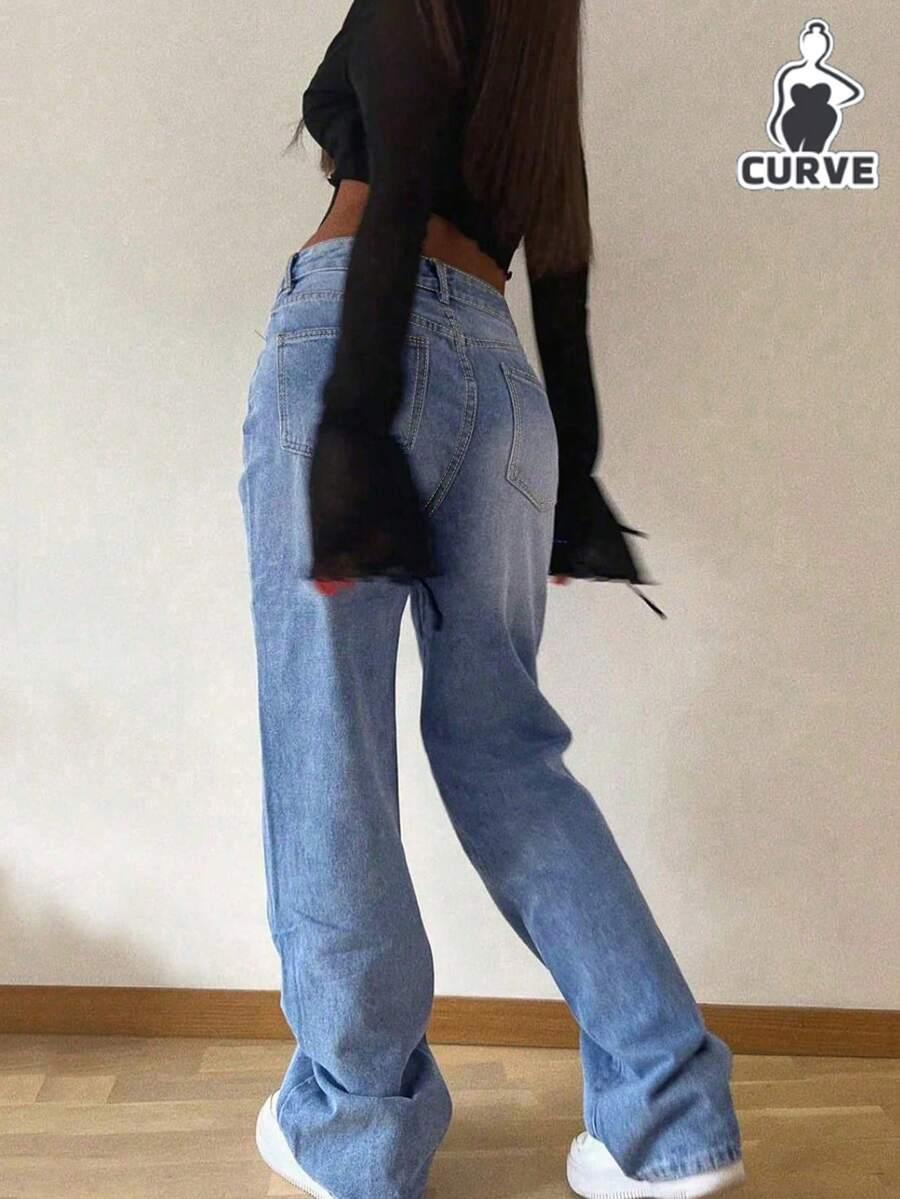 NIEBIESKIE SPODNIE JEANS