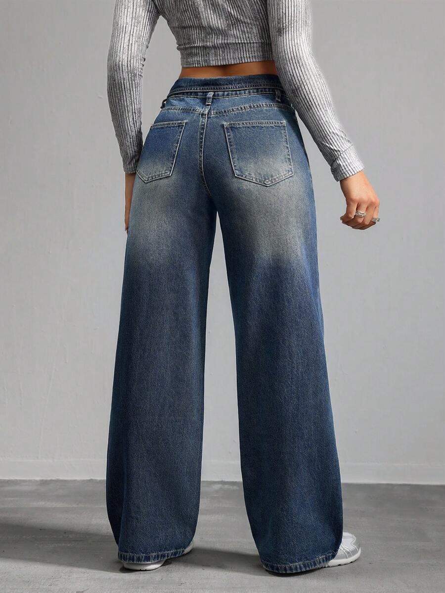 NIEBIESKIE SPODNIE JEANS